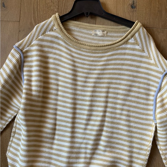 We The Free Sweaters - We The Free Yellow and White Striped Sweater